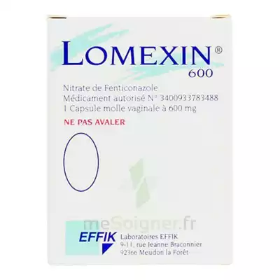 Lomexin 600 Mg Caps Molle Vaginale Plq/1 à UGINE