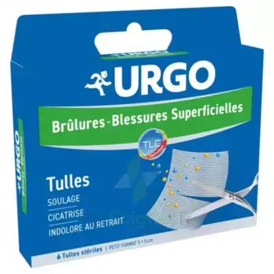 Urgo Brûlures - Blessures Superficielles Tulles Petit Format 5x5cm B/6 à UGINE