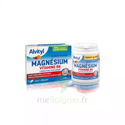 Alvityl Magnésium Vitamine B6 Libération Prolongée Comprimés Lp B/45 à UGINE